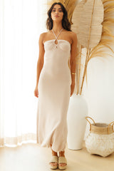 Future Thinking Maxi Dress Beige