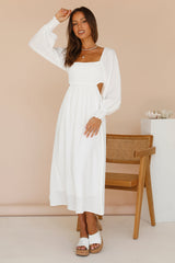Greetings From An Angel Maxi Dress White