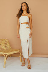 Be My Hero Maxi Dress Beige