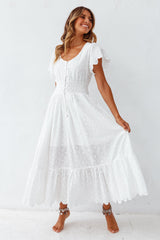 Chania Maxi Dress White
