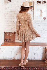 Hibiscus Dress Mustard